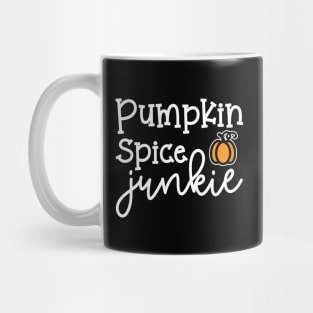 Pumpkin Spice Junkie Fall Autumn Halloween Cute Funny Mug